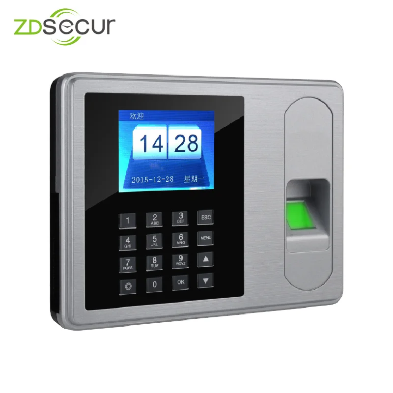 Отпечаток пальца USB пароль время и посещаемость терминал ZDA6|Регистрация времени|