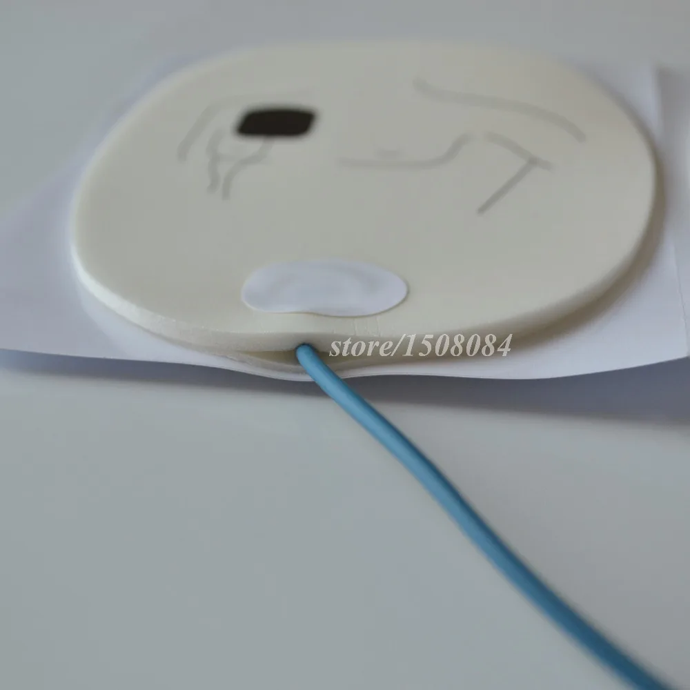 2 пар/лот AED тренировочный ECG дефибрилляционный электродный патч с хвостовой линией использования с тренажер для оказания первой помощи для аварийного обучения