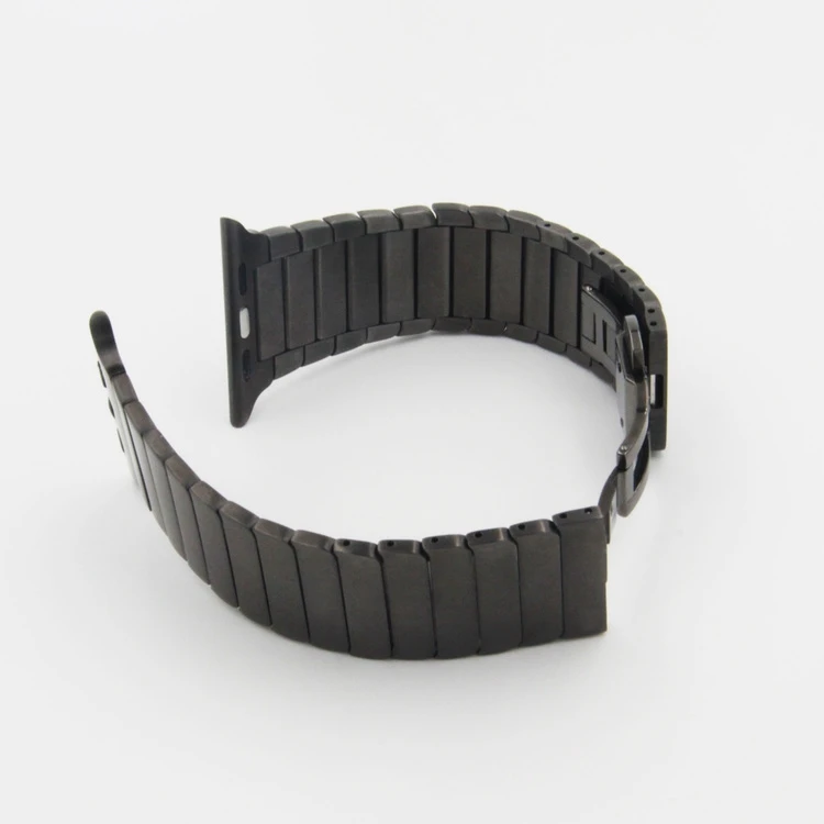 Браслет URVOI link для apple watch, ремешок серии 5, 4, 3, 2, 1, ремешок из нержавеющей стали для iwatch с бабочкой, пряжка 38/40/42/44 мм