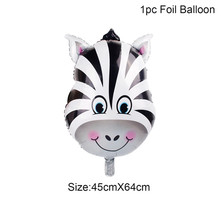 45x64cm zebra Пальмовые Листья тропические аксессуары для вечеринки, дня рождения вечерние украшения для детей тропические растения джунгли сафари Летние Гавайские вечерние украшения - Цвет: 45x64cm zebra