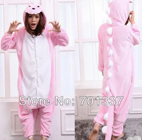 Пижама для мужчин и женщин розовый или зеленый комбинезон взрослых с животными