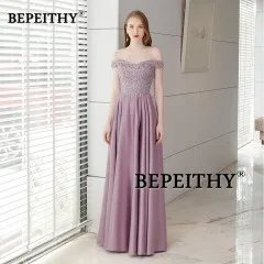 Фиолетовый Robe De Soiree фиолетовое длинное вечернее платье длиной до пола, винтажное платье для выпускного вечера, Vestido De Longo - Цвет: Фиолетовый