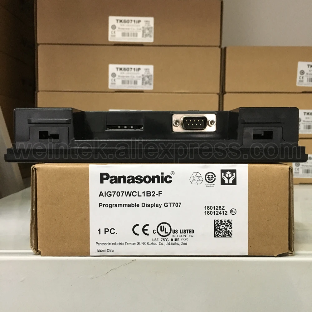 AIG707WCL1B2-F Программируемый дисплей GT707 с 7 дюймовым TFT цветной ЖК-дисплей, RS232