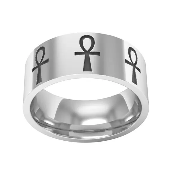 Ankh кольцо из нержавеющей стали модное египетское с символом подарок для женщин