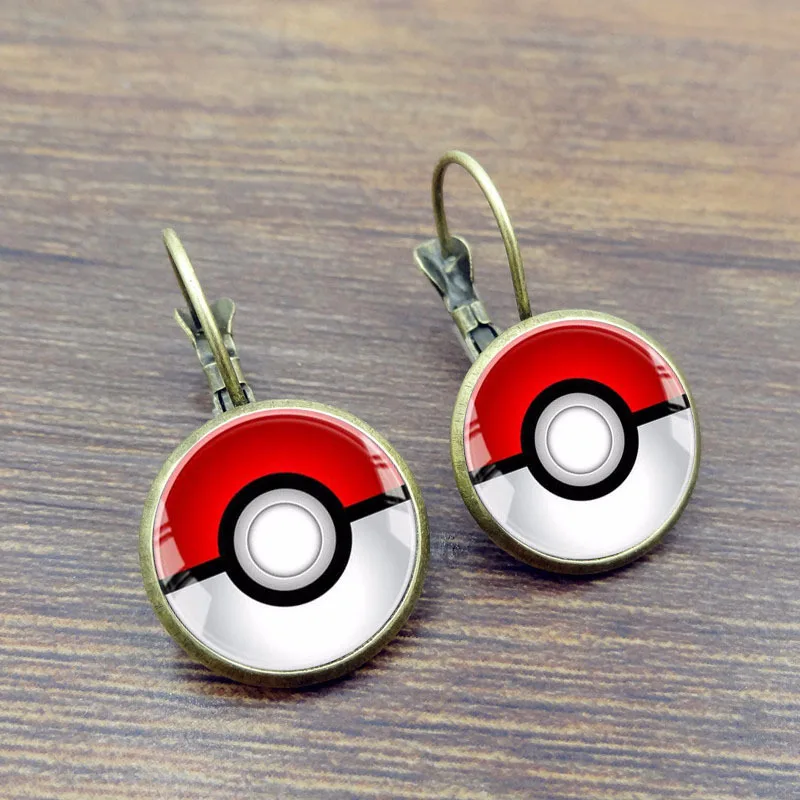 Ожерелье с рисунком покемона кулон время драгоценный камень для изготовления