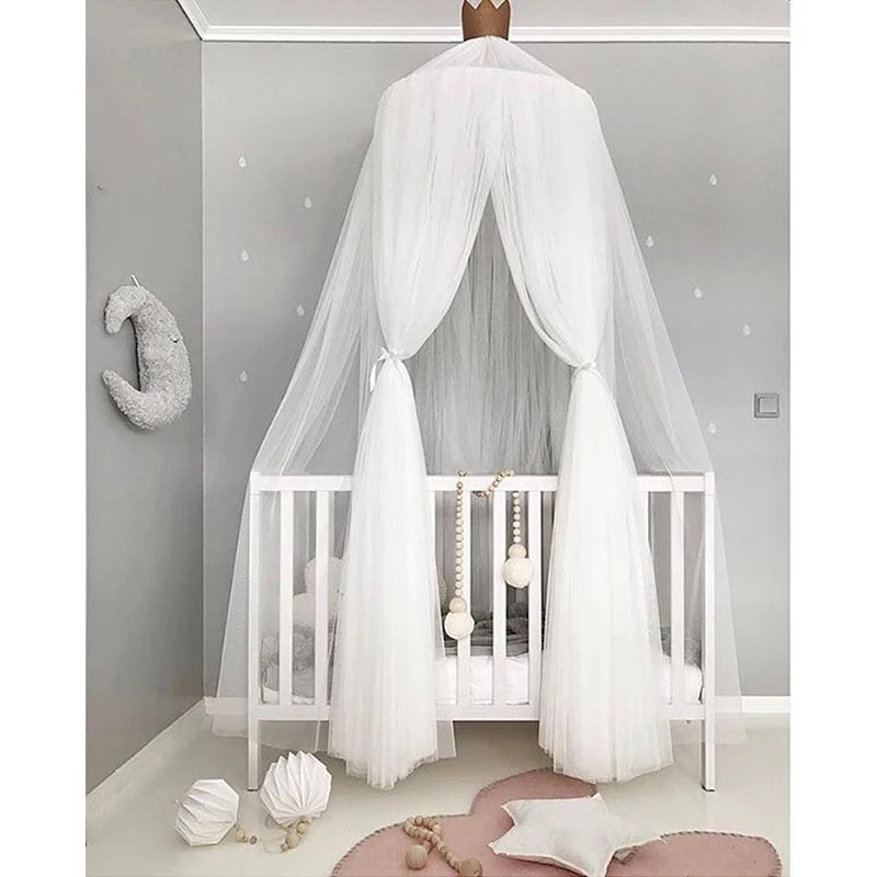 Детская подвесная купольная кровать занавеска палатка детская москитная сетка