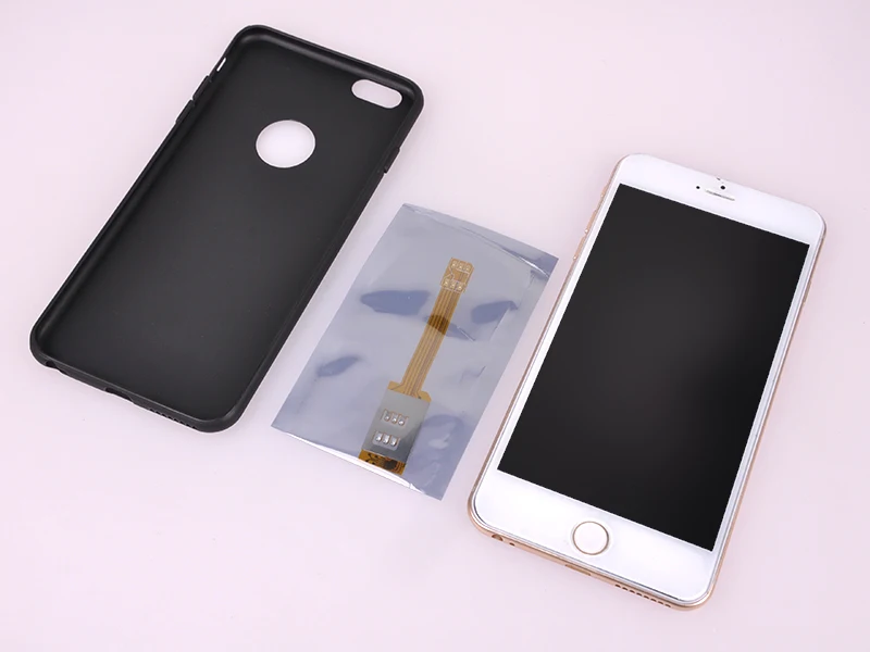 KUMISHI Mobie Телефон Nano Dual Sim-карта Адаптер Конвертер Задняя Крышка чехол для iphone 6 Plus SIM