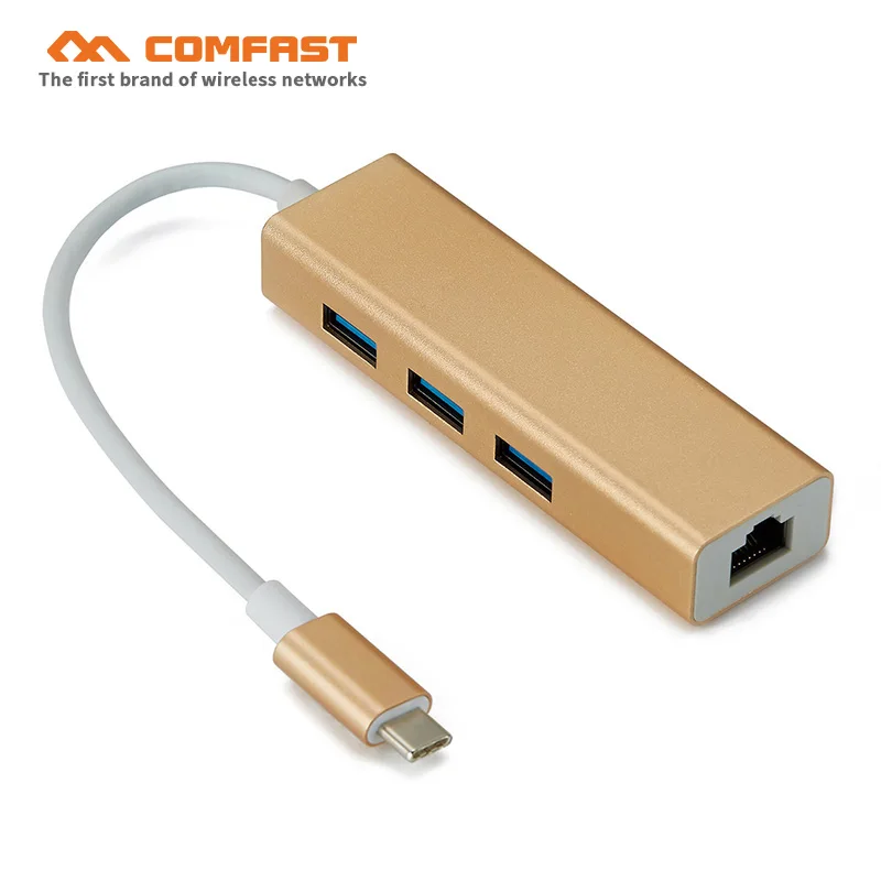 100/1000 м сетевой адаптер + концентратор usb3.0 гигабит Ethernet порт костюм для новой MAC book