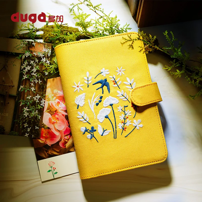 2019 желтая Весенняя Ласточка вышивка свободный лист планировщик молочная дня