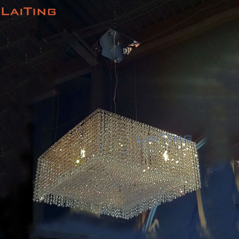 Laiting Lighting Art Deco Square Kristal подвесной светильник для современной гостиной LED LT-71074 +