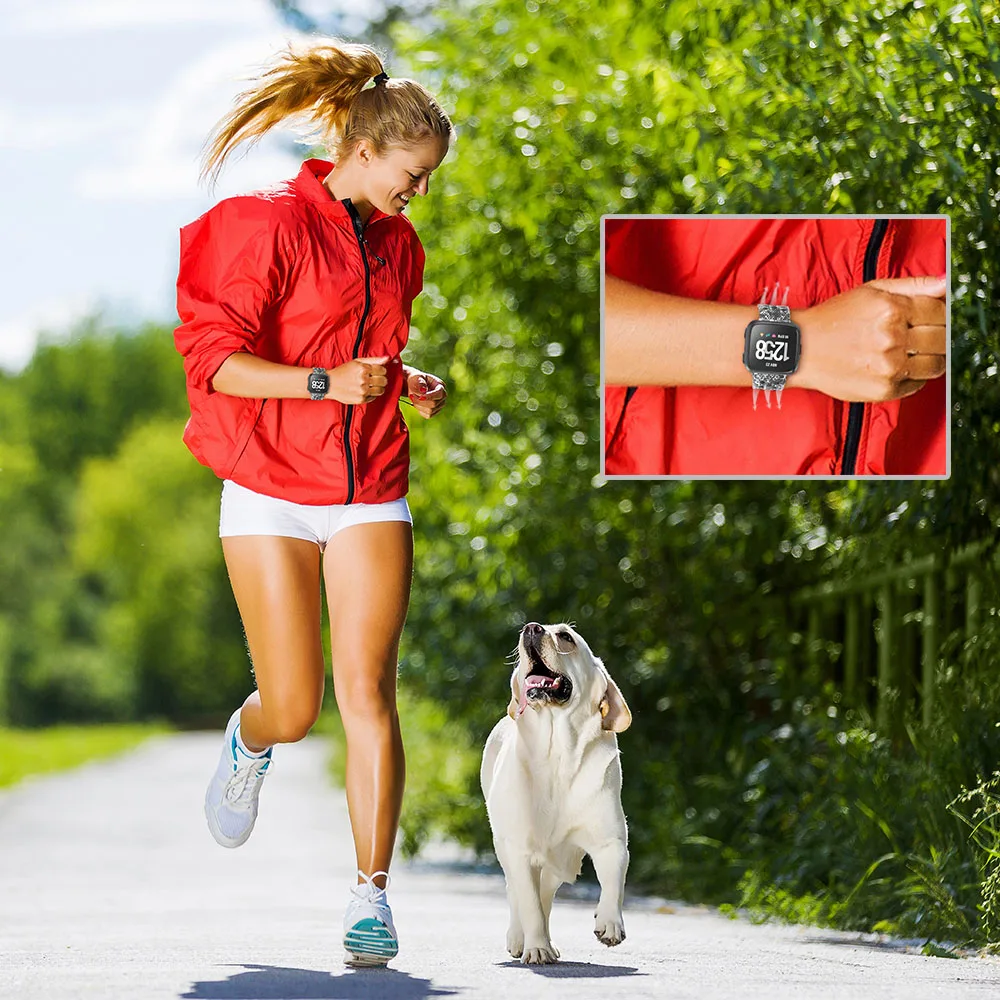 Honecumi ремешки для Fitbit Versa женщин и мужчин спортивные Ремешки маленькие