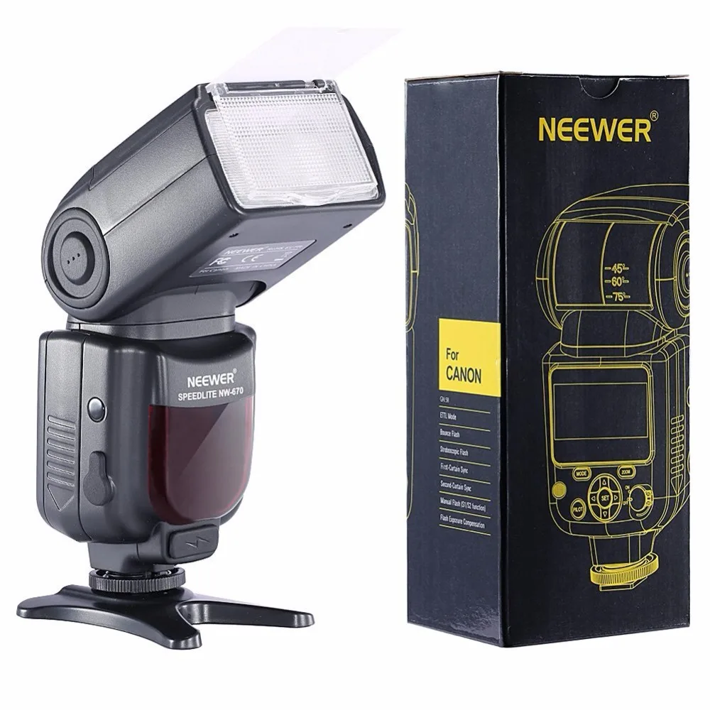 Вспышка Neewer NW670 для Canon T5i T4i T3i T3 700D 650D 600D 1100D 550D 6D 1Ds Mark I II III IV 5D I|speedlite for canon|flash speedlite