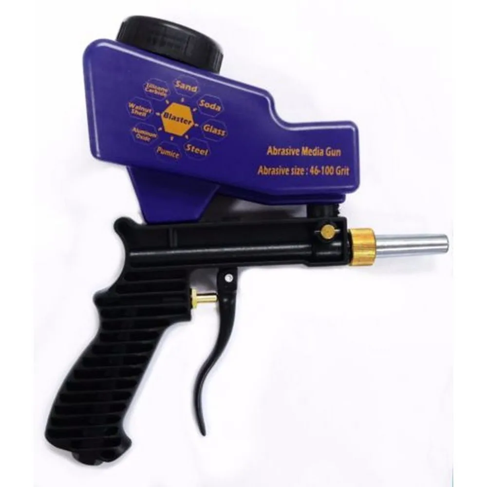 Miniature Portable Gravity Sandblasting Gun Pneumatic Set Rust Blasting Device Small Sand Machine | Инструменты