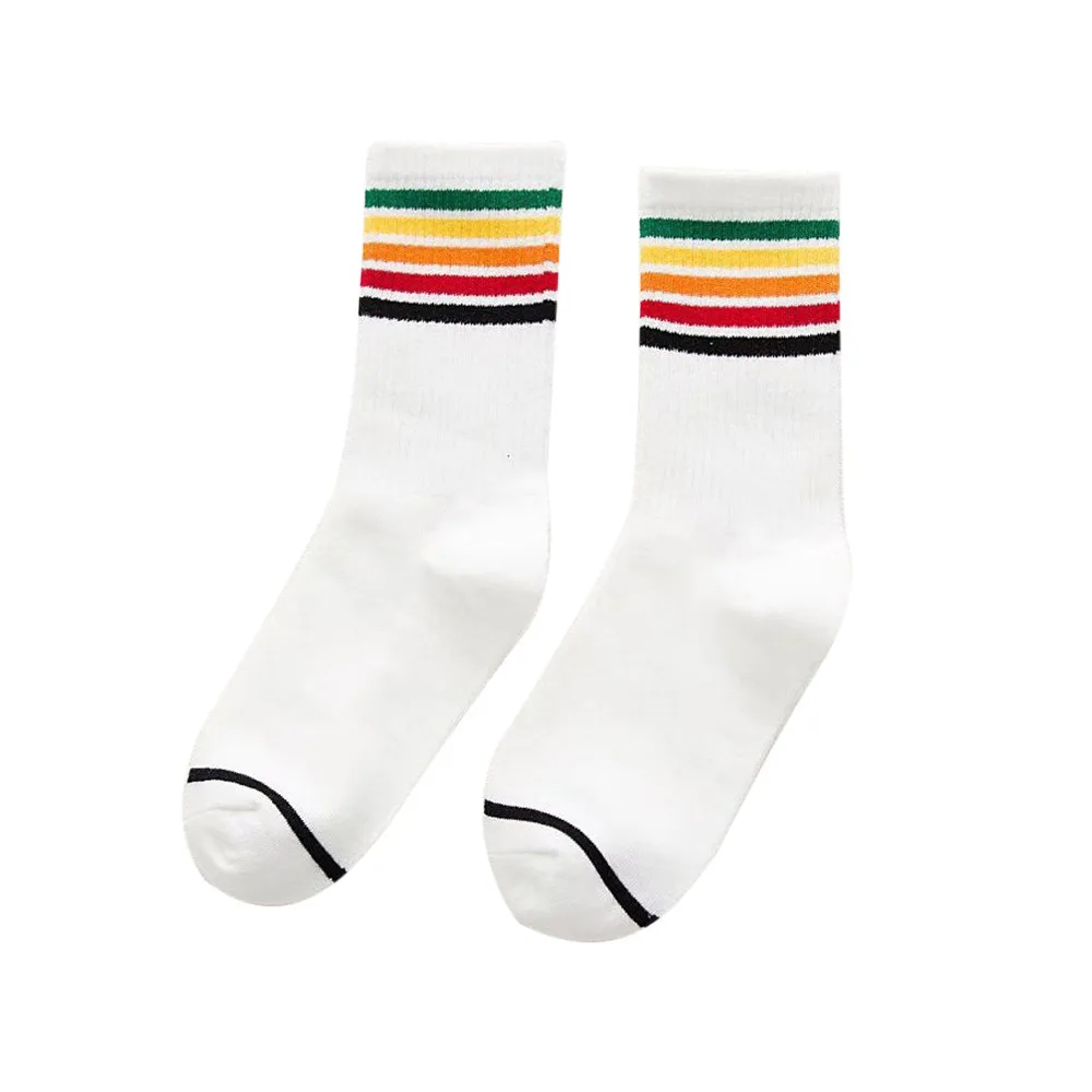 Смешные носки Харадзюку для женщин различные цвета женские милые носки для женщин s дизайн для школьников женский корейский стиль трендовые дамы - Цвет: C