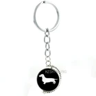 Женский двухсторонний брелок для ключей с таксой, винтажный брелок для ключей в виде акулы, дракона, свиньи, ленивого медведя, животного, гондушки, кольцо для ключей, ювелирные изделия T354