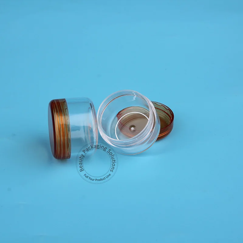 70 шт./лот оптовая торговля искусственная пластиковая банка для крема оранжевая 1/6