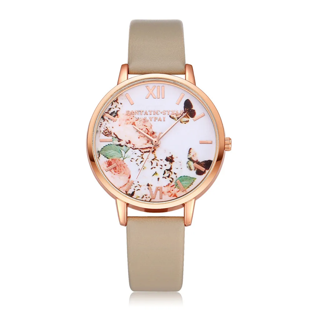 Женские золотые кварцевые наручные часы LVPAI в подарок Bayanlar izle Reloj de dama Wd4