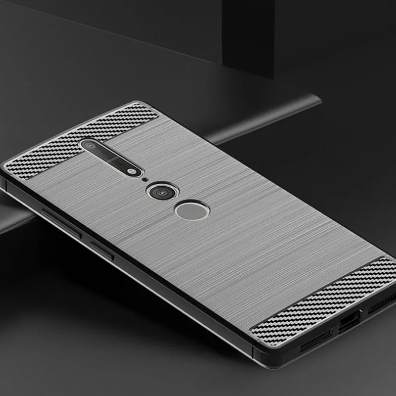 Серый Чехол lenovo Phab 2 Plus, мягкий бампер, Pb2-690m, 670 м, матовый, углеродное волокно, силиконовый чехол для телефона, для lenovo Phab 2 Pro, задняя крышка - Цвет: Серый