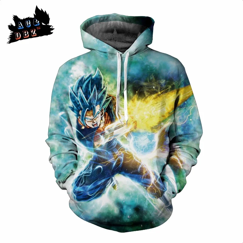 AC & DBZ мужские новые Драконий жемчуг супер Beckett цигун волна с капюшоном для мужчин