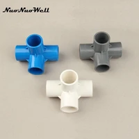 8pcs nuonuowell plastic pvc 25mm hose three dimension connector for garden irrigation watering pipe adapter tube diy tools