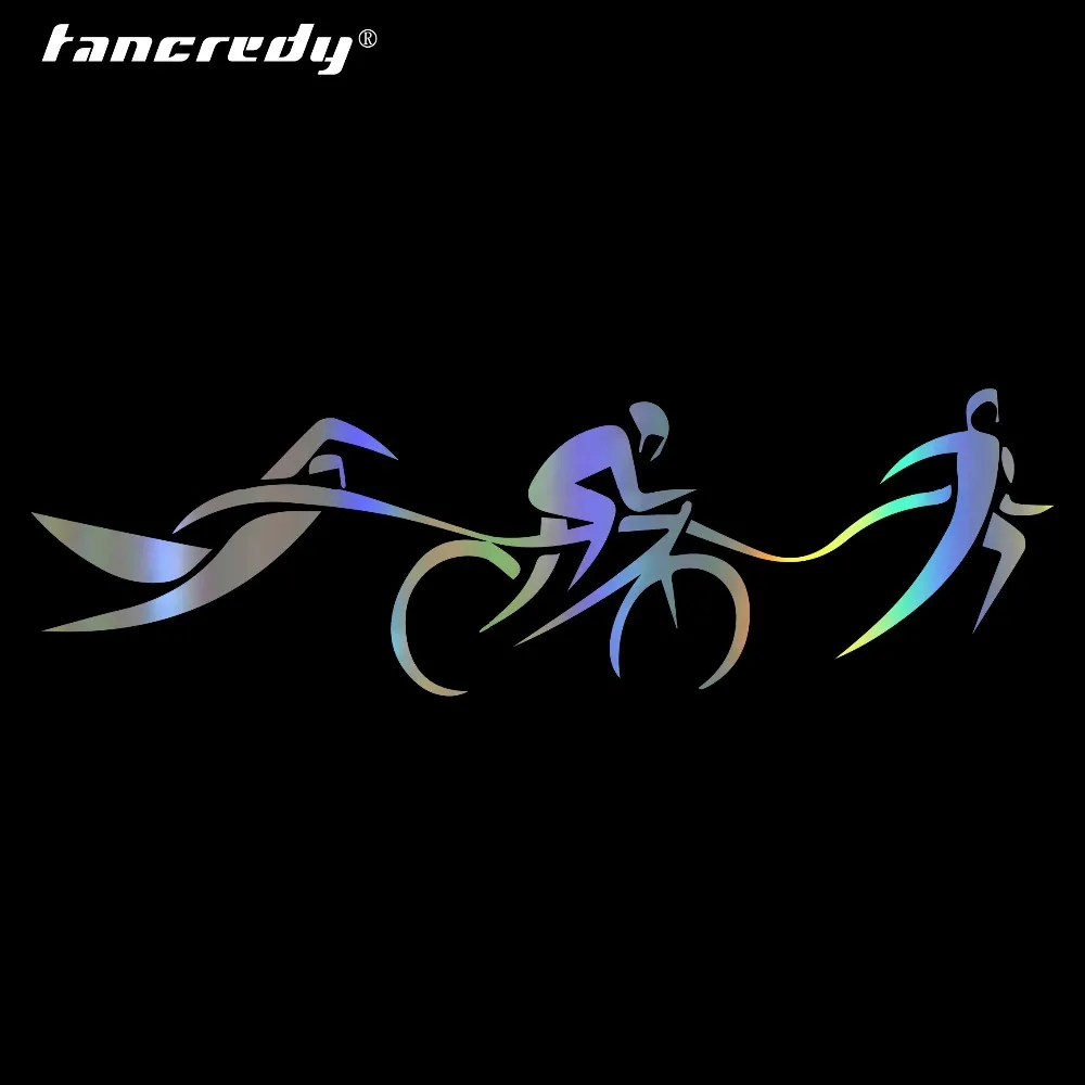 Tancredy 18*5 3 см Модный Триатлон спортивный новый стиль Ослепительная наклейка для