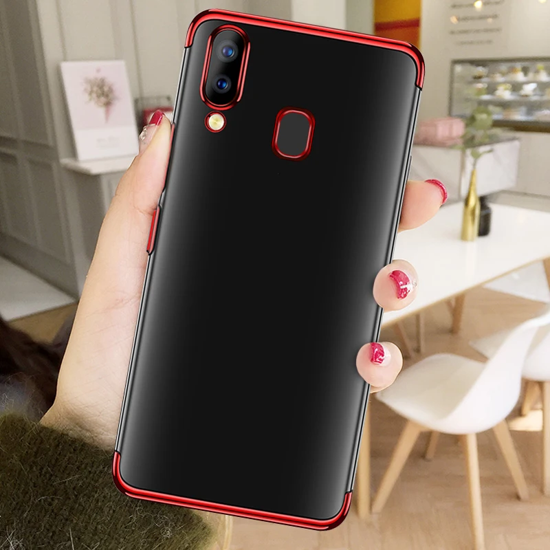 Plating Soft TPU Case For Samsung Galaxy A10 A30 A50 S10E S10 S8 S9 Plus M10 M20 M30 Cover Transparent Silicone Phone Back Cases | Мобильные