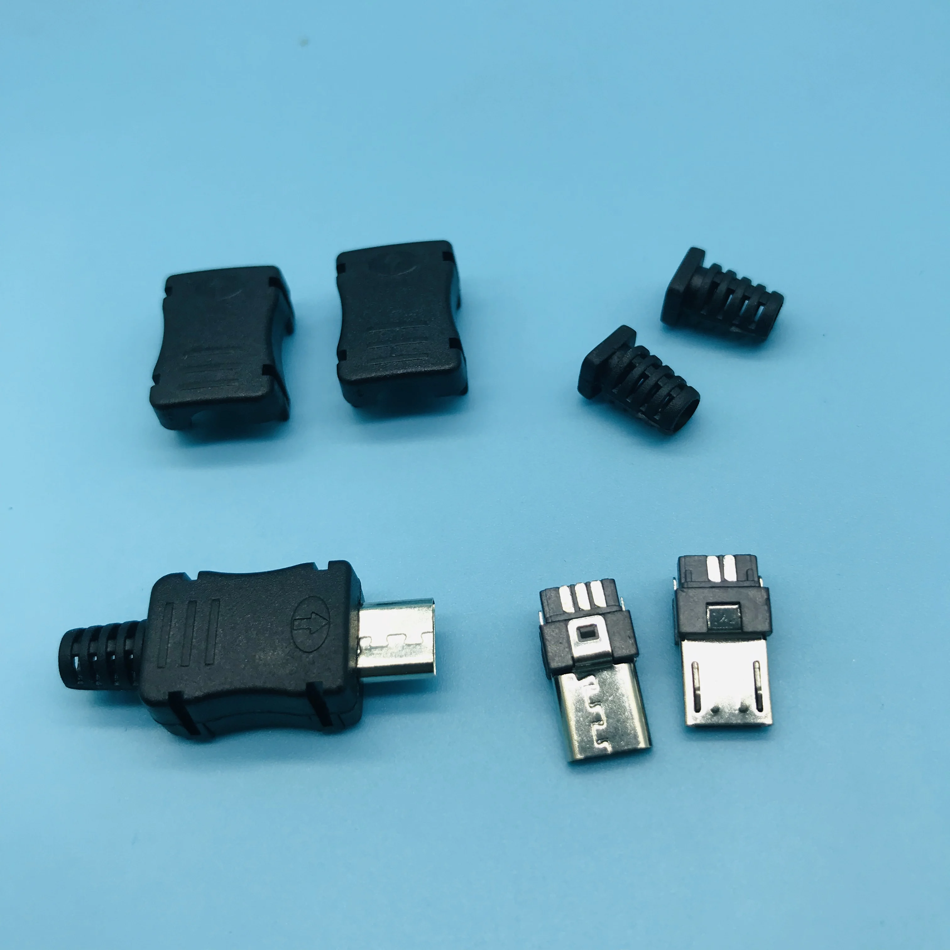 Высококачественный Micro 5p оловянный штекер сделай сам припой с проводом тип