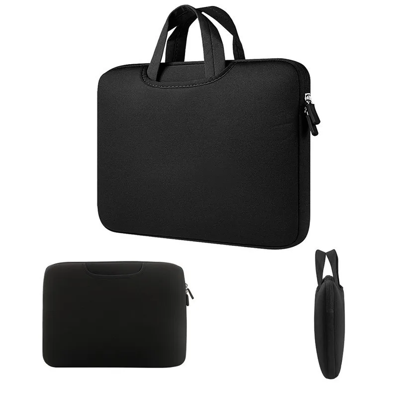 Black Upgrade Обновленный чехол для ноутбука 11 13,3 15 15,6 дюймов Сумка Для MacBook Air Pro retina ультрабук ноутбук мягкая подкладка портфель - Цвет: Black Upgrade