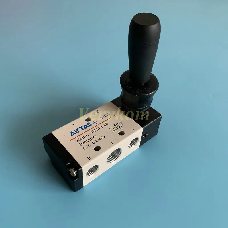 5 ходовой пневматический ручной клапан с пневматическим управлением Verykom 4H210 08