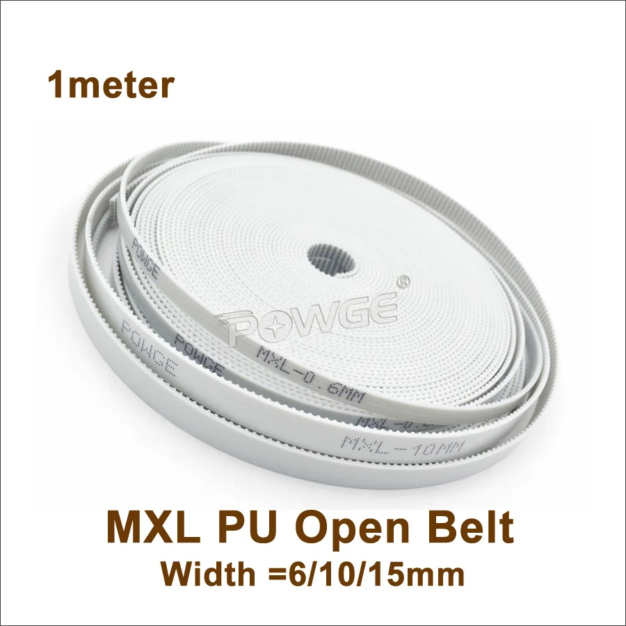 Ремень ГРМ POWGE из ПУ кожи ширина 6/10/15 мм MXL синхронный ремень подходит для мужчин и