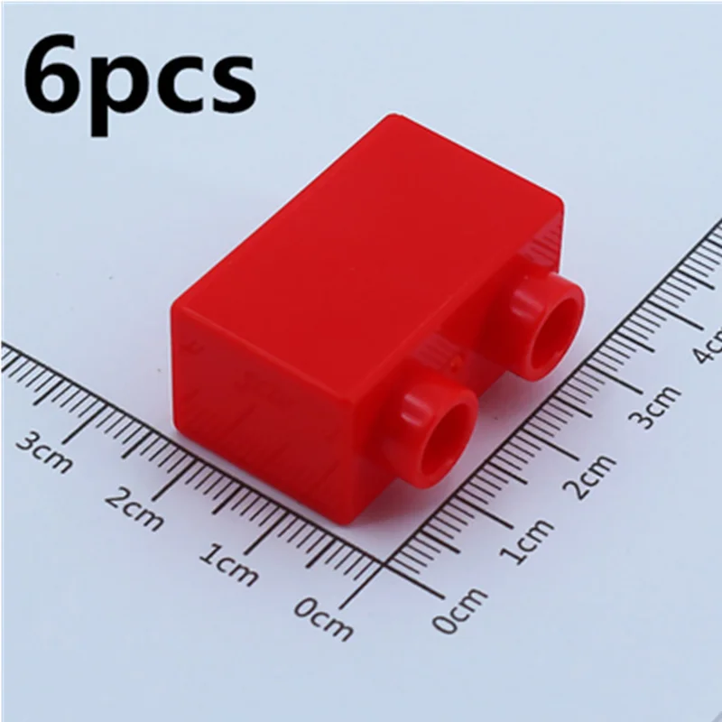 6 шт./Партия 1X2 толстые Кирпичи Diy Большие размеры строительные блоки запас