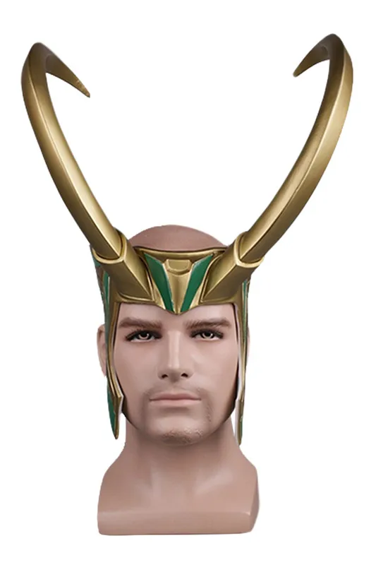 Thor Loki шлем для косплея раднарёк косплей костюм реквизит маска ПВХ полная головка