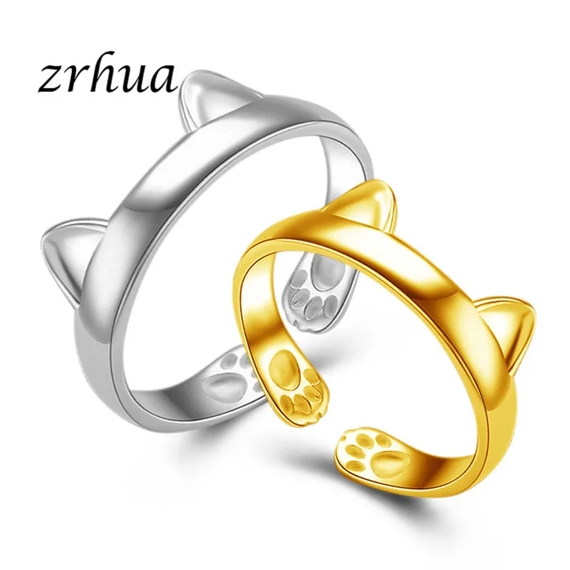 Высококачественное кольцо ZRHUA из серебра 925 пробы с животным ювелирные изделия