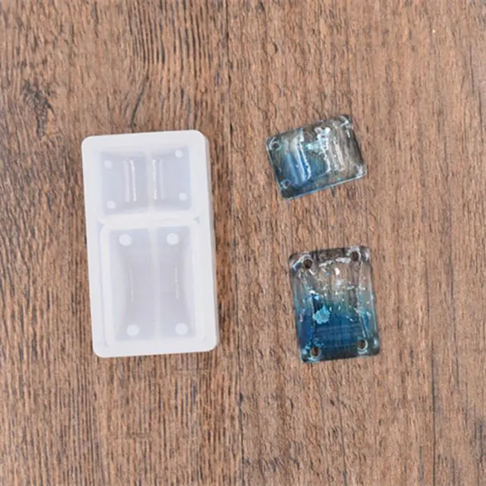 Новинка года Горячие Прямоугольник Силиконовые DIY браслет-шаблон кулон решений плесень смолы ремесло с отверстием для Прямая поставка