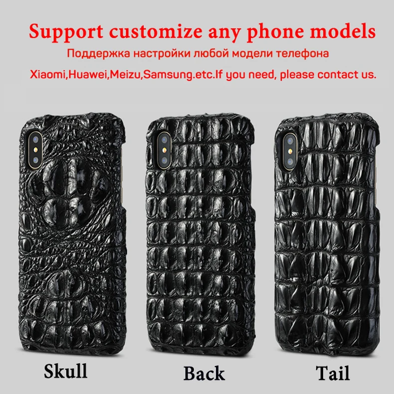 Genuine Crocodile Leather Case for Iphone 11 Pro Max X 8 Plus 7 XS MAX XR 6S Luxury Handmade Skin Back Cover Apple pro 6 S XI fundas couqe shell |