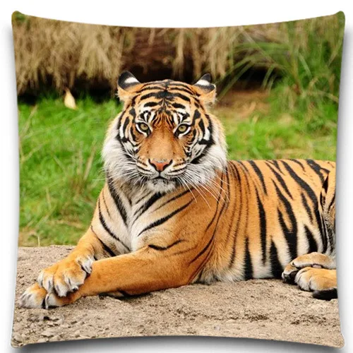 

Wild Tiger Pattern Cushion Cover Home Decorative Pillow Case 18*18 inch 5 size New Cotton polyester Pillow Cover Vintage
