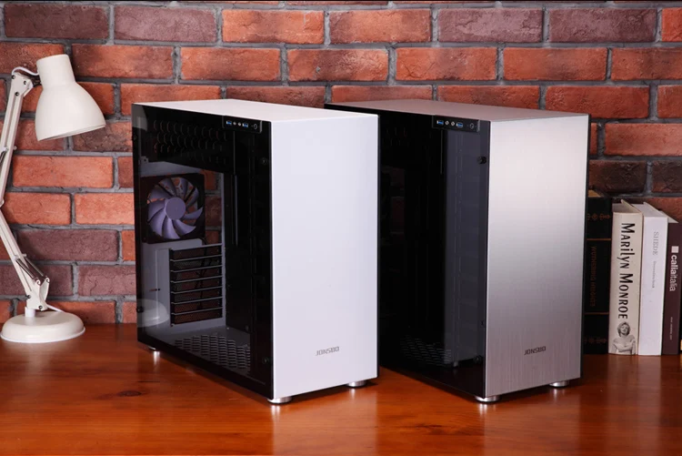 Jonsbo C4 шасси двухсторонняя Боковая поддержка ATX Поддержка с водяным охлаждением алюминиевый корпус