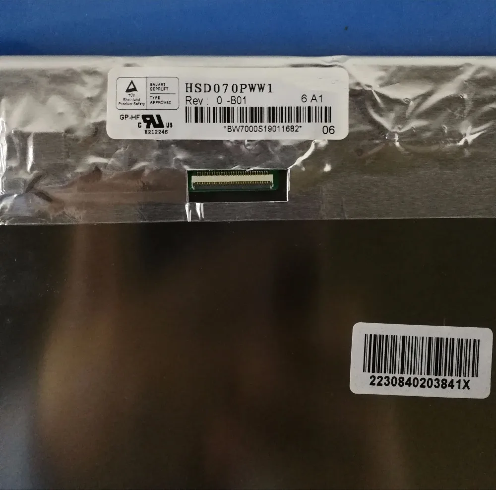 7 дюймовый яркий ЖК экран 1280X800 IPS HSD070PWW1 0 B01|Мониторы для авто| |