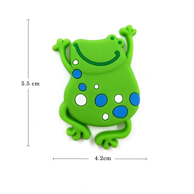 Frog Милый мультяшный Китайский Зодиак животное силиконовый магнит на холодильник Сувенир Холодильник Магнитный детский домашний Декор украшение игрушка - Цвет: Frog