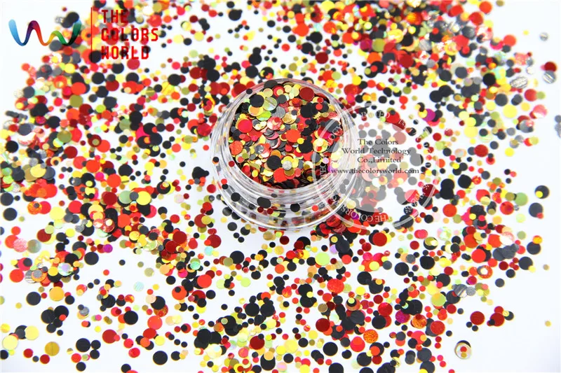Точечные фигуры разных цветов круглые Блестки для дизайна ногтей гель макияж и