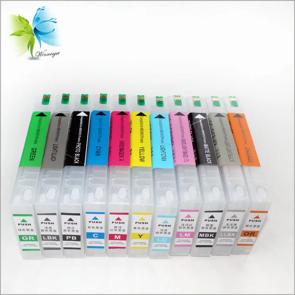 Winnerjet Лучшая цена многоразовый картридж с чипом автоматического сброса для epson