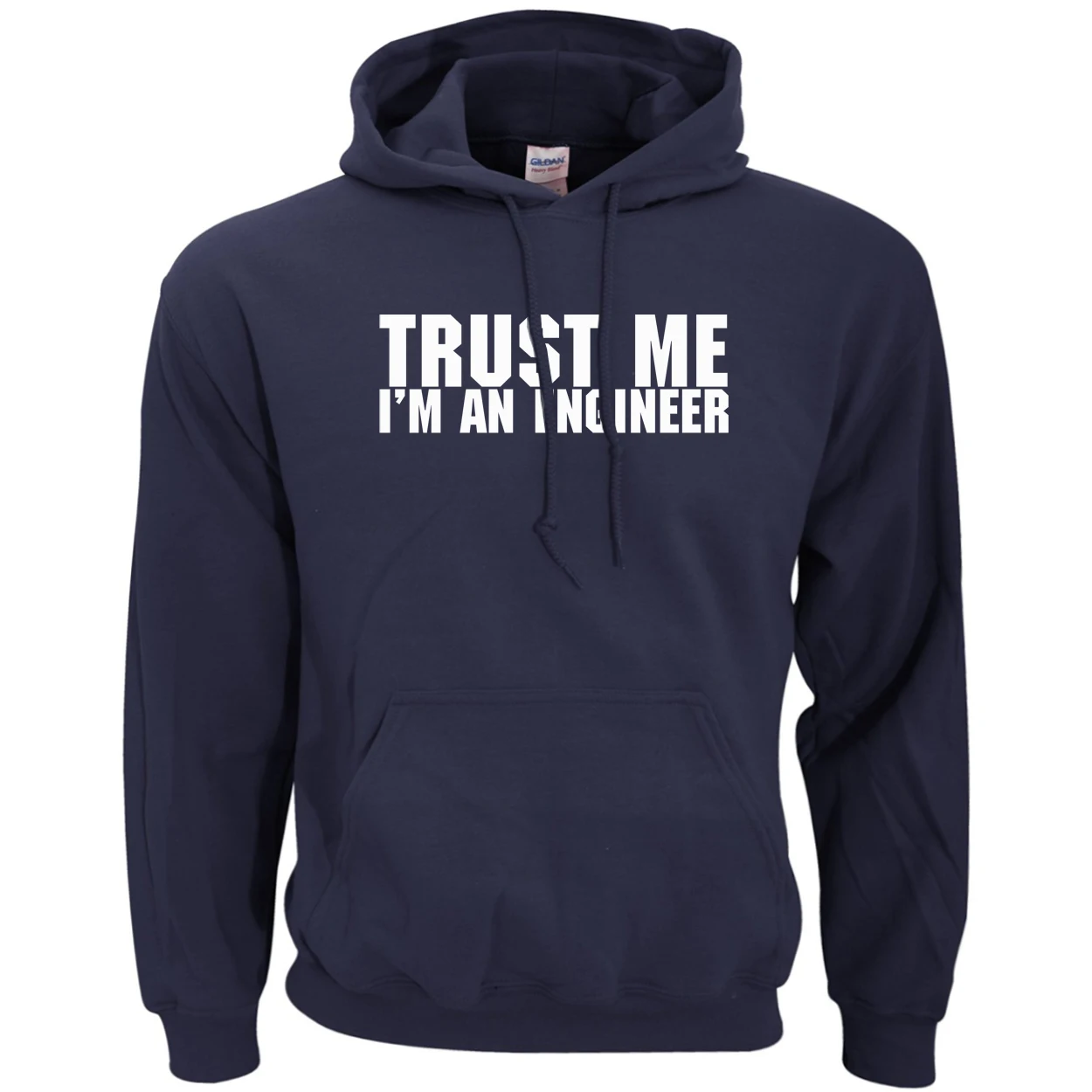Мужская толстовка с капюшоном на весну и осень поверь мне я инженер 2019 флисовая