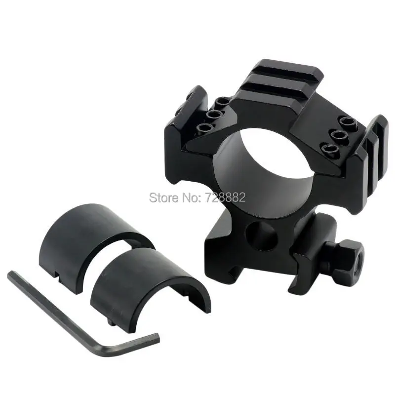 Тактический фонарь с высокой посадкой Tri Rail рис креплением для Вивер 1 &quot25/30 мм