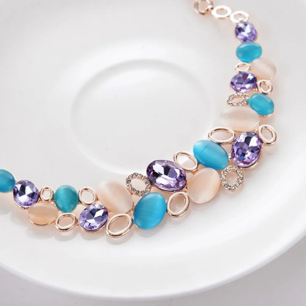 Модные женские туфли Кристалл кошачий глаз камень горный хрусталь Серьги