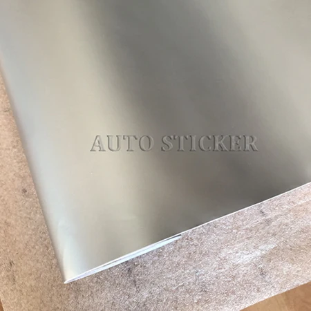 Silver 50 см X 200 см/300 см матовая пленка черного, белого, серебристого цвета, автомобильная наклейка на кузов, самоклеящаяся пленка, виниловая пленка, матовая виниловая пленка - Color Name: Silver