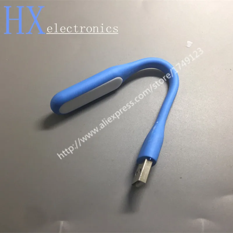 Гибкая светодиодная USB лампа настольный светильник с разъемом для внешних