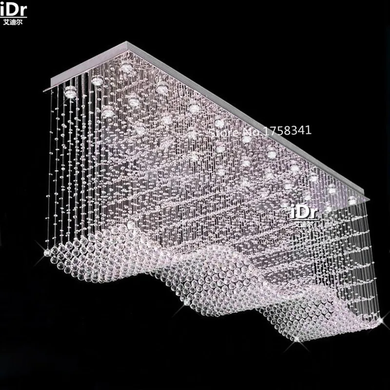 Бесплатная доставка прямоугольная хрустальная лампа светильник для спальни