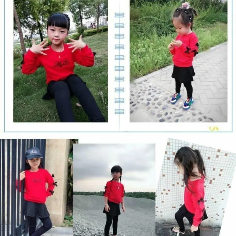 Одежда для девочек подростков комплект детской одежды хлопковый свитер + штаны