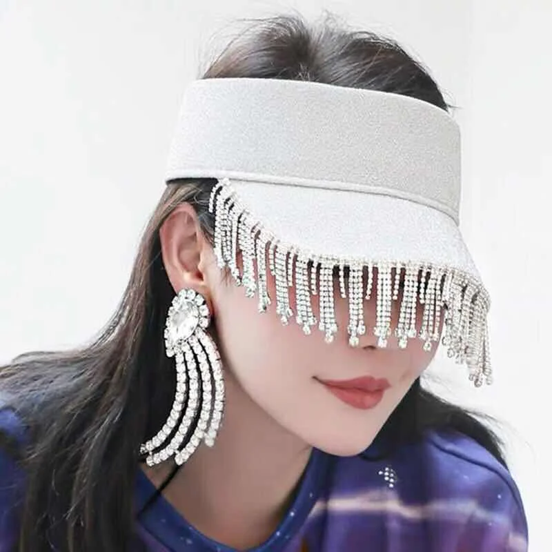 2019 модные роскошные брендовые новые Кристальные преувеличенные серьги Женская