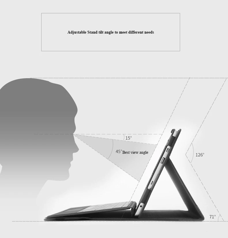 Для Microsft поверхности Go 10 ''чехол Роскошные искусственная кожа Стенд Крышка планшеты Клавиатура Защитный в виде ракушки принципиально Coque